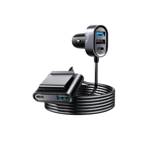 Joyroom JR-CL05 5-Port 72W Fast Car Charger – 2× PD 3.0 & 3× QC 3.0