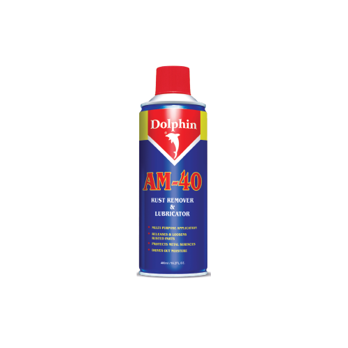 Dolphin AM-40 Rust Remover & Lubricant Spray 400ml Multi-Purpose Anti-Rust Penetrating Oil