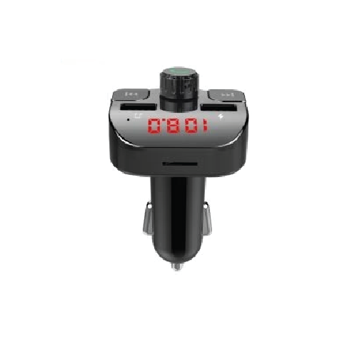 Earldom M43 Bluetooth FM Transmitter Car Kit with USB Fast Charging – Compact Design