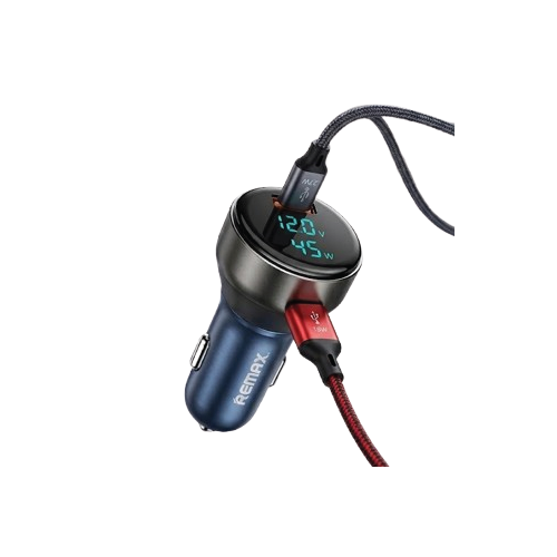 Earldom CC10 63W Digital Display Car Charger with Fast Charging & Multi-Device Support