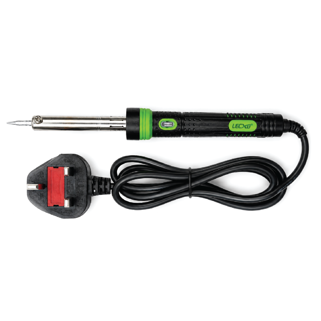 LECXO PG-60W 220V Adjustable Temperature Soldering Iron-Fast Heating Precision Repair Tool with UK Plug