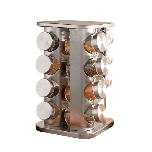 360° Rotating Spice Rack Condimentero Giratorio MultiLayer Organizer for Spices, Herbs and Condiments - Alqamarshop