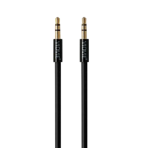 Vidvie AL1105 Stereo Audio Cable1 Meter Pure Music Sound 3.5mm AUX to AUX Jack High-Fidelity Audio Line (T11330) - Alqamarshop