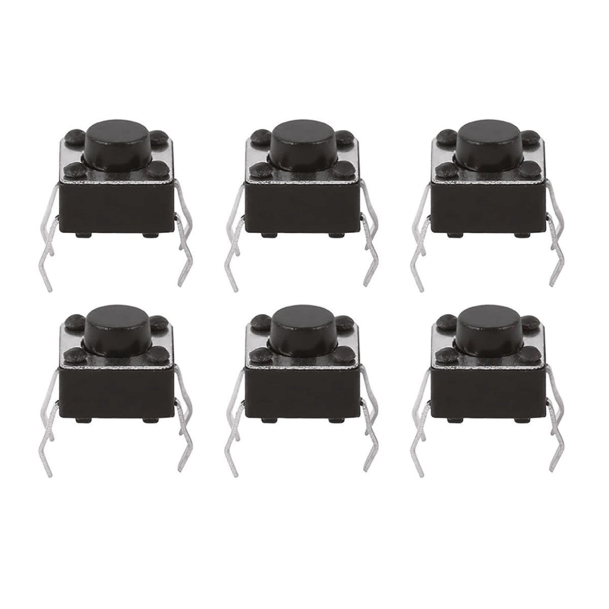 4-Pin Vertical Tactile Micro Switch 7mm – Momentary Push Button for PCB (12V DC, 50mA) (T13731)