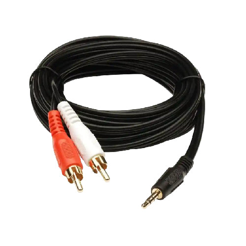Stereo 10 RCA Audio Cable 2 RCA Male to Male 20m Length High-Fidelity Sound (T27292) - Alqamarshop