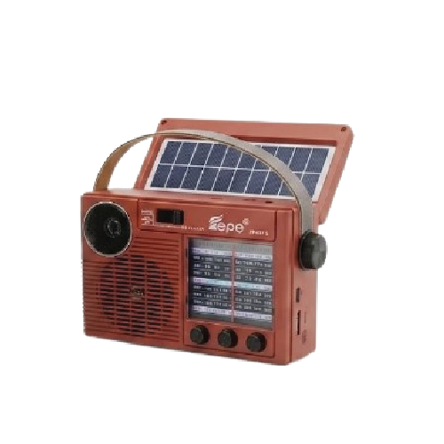 Fepe FP-601-S Portable Wireless Speaker & Multi-Band Radio with Bluetooth, Solar Charging & LED Light