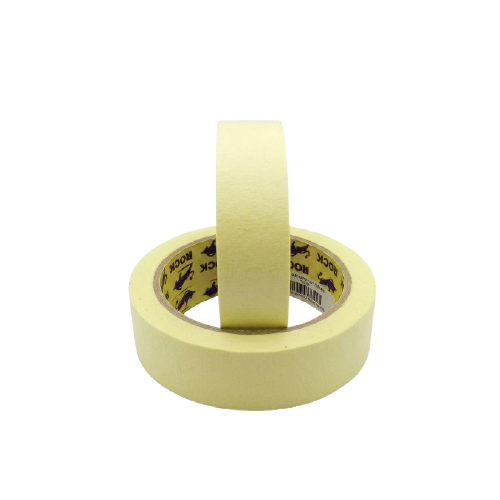 ROCK 1-Inch Yellow Paper Masking Tape – 30 Yards, Clean Removal & General-Purpose Use