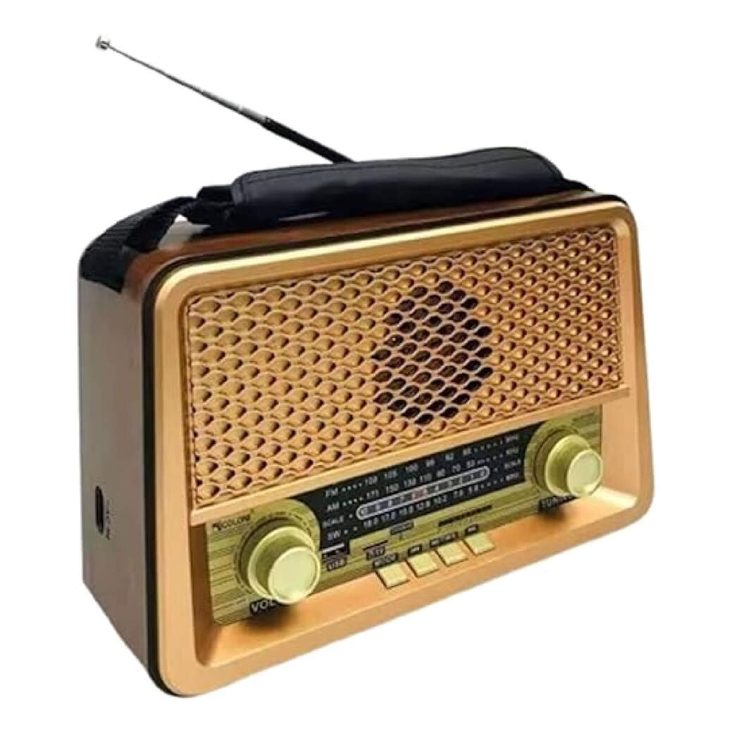 Golon RX-BT1008 Portable Retro Bluetooth Radio – FM/AM/SW Wireless Speaker with USB & TF Playback