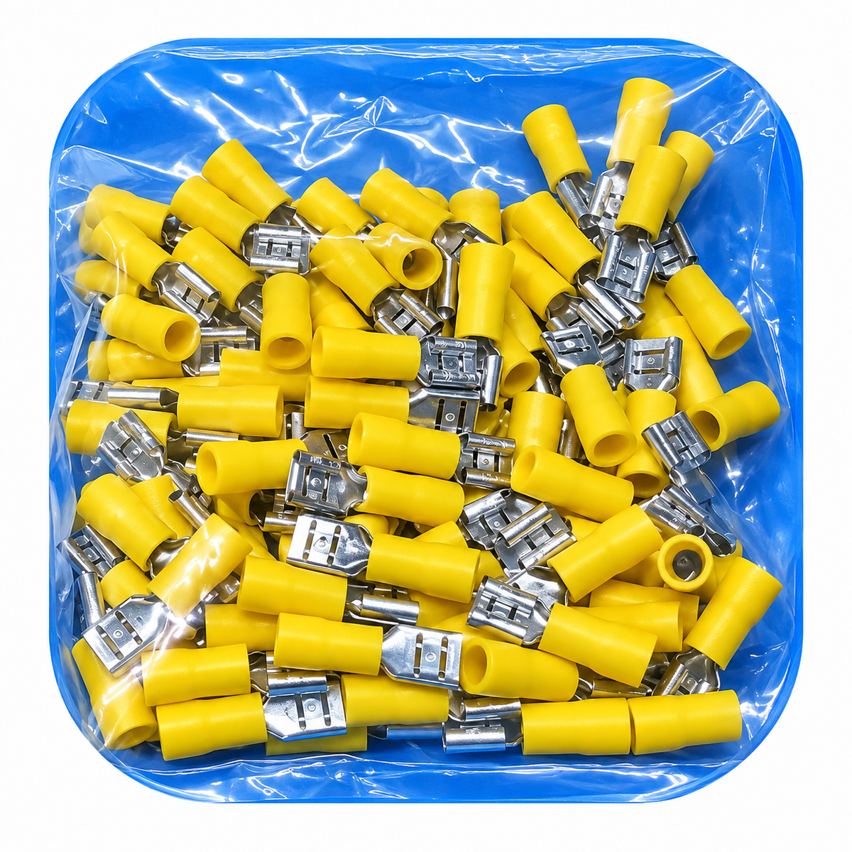 1.5mm PVC Insulated Lug Bullets Pack of 100 Secure Wire Terminal Connectors