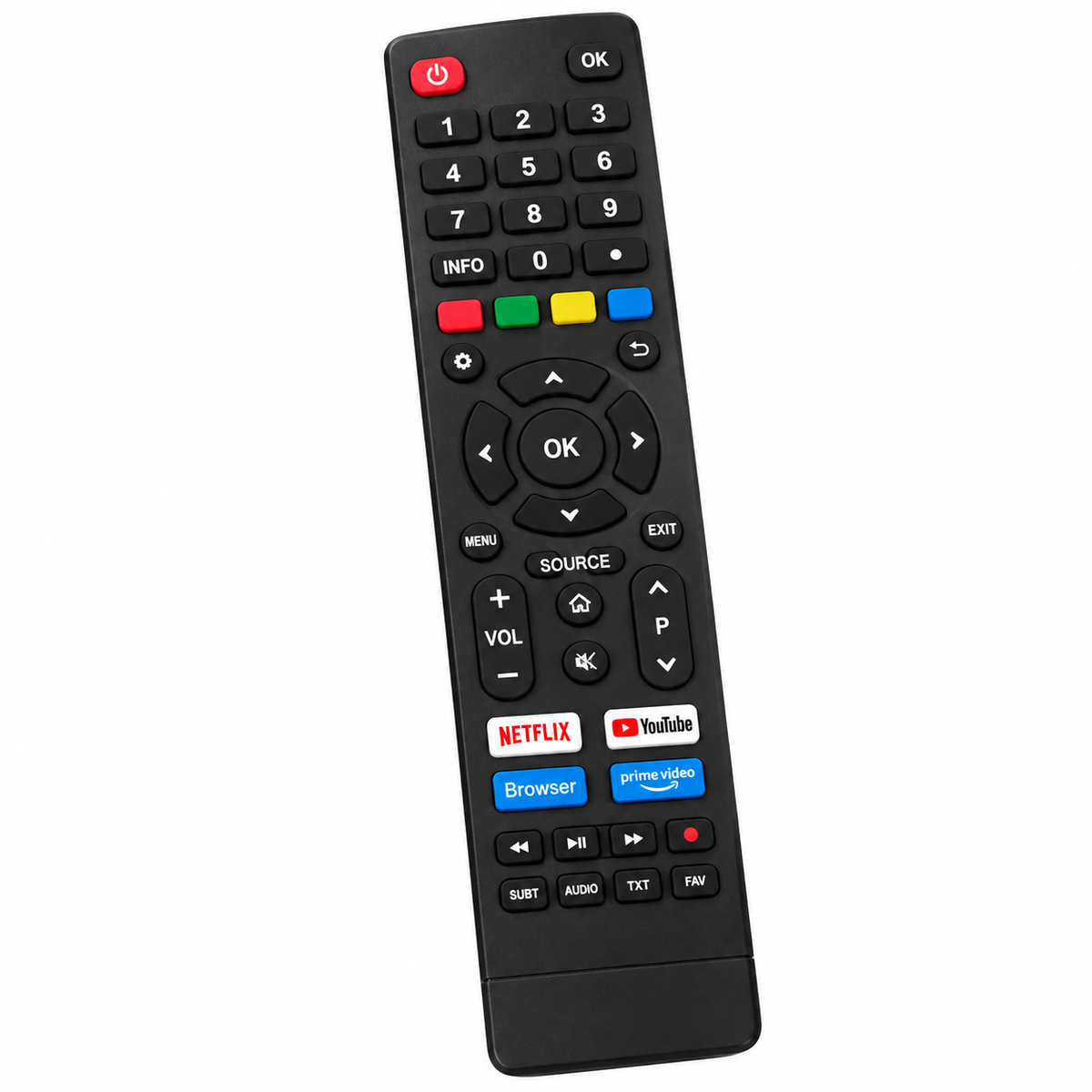 AIWA Smart TV Remote Control-Compatible Replacement IR Remote for AIWA 4K Smart LED & Google TVs