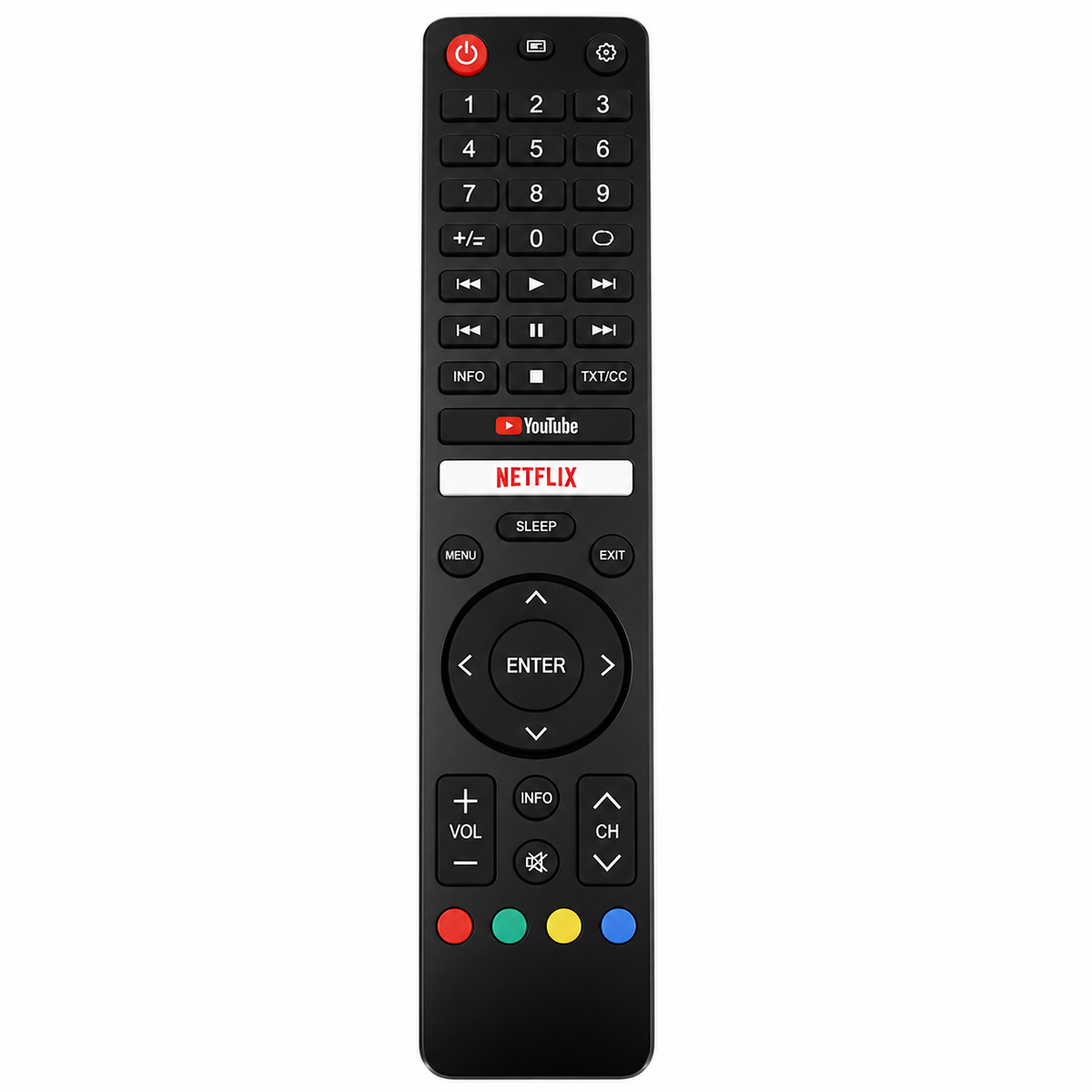 Sharp CRC-320V TV Remote Control – Replacement for LED, LCD & Smart TV