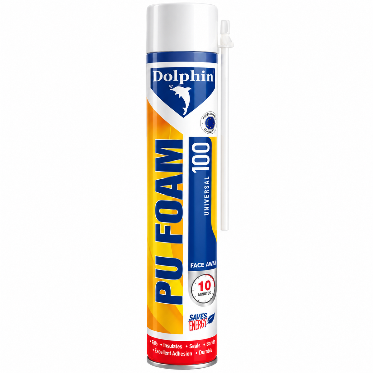 Dolphin PU Foam 100 Super Yield 40L 750ml Expanding Foam