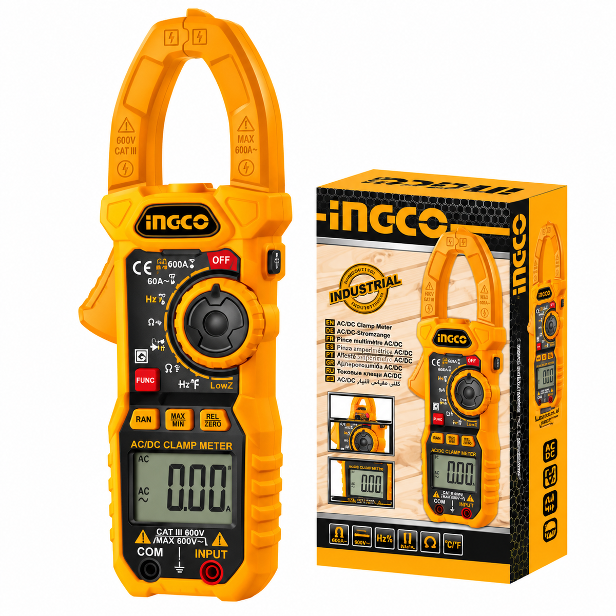 INGCO DCM10004 Digital AC Clamp Meter 1000A