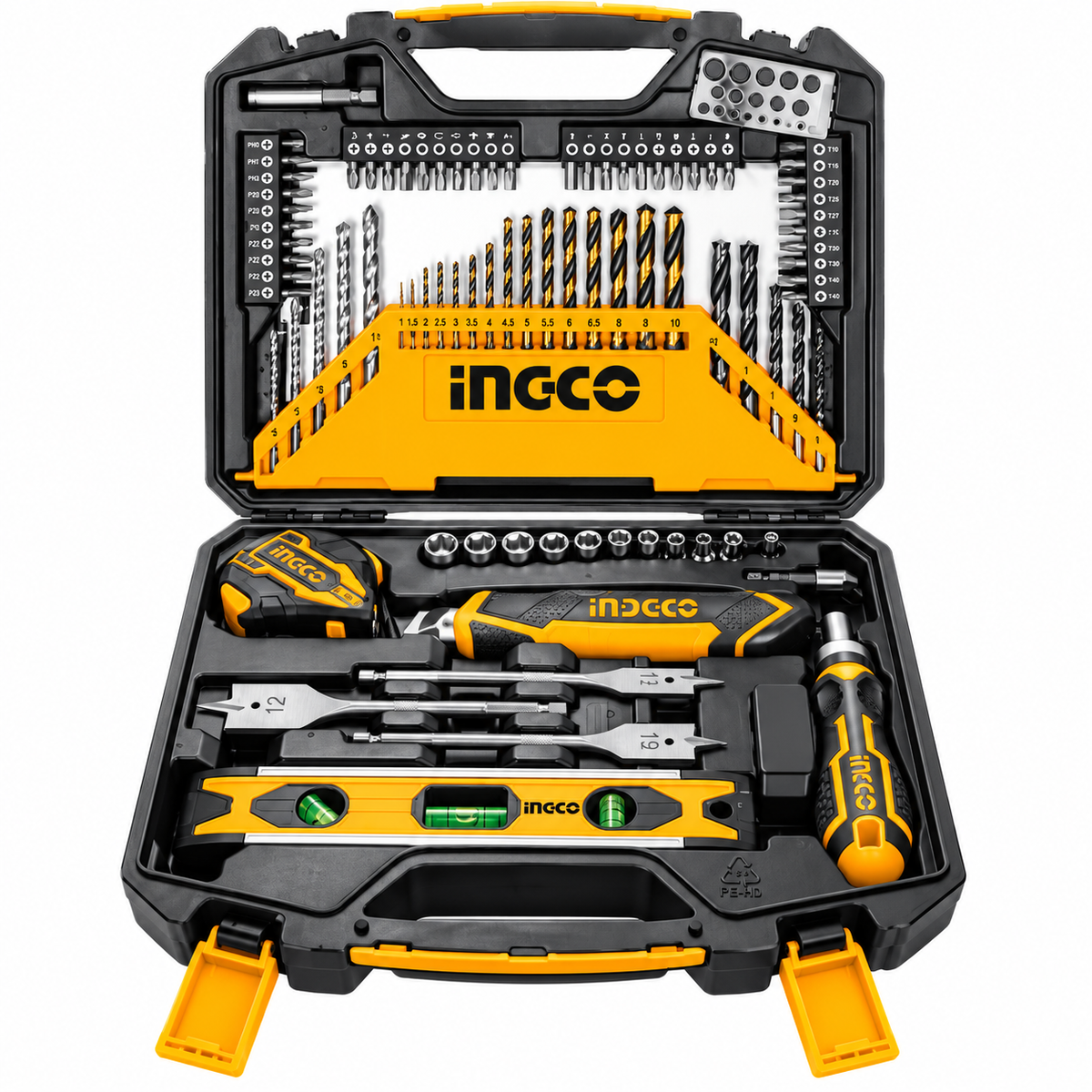 INGCO 168-Piece Hand Tool Set with Carry Case