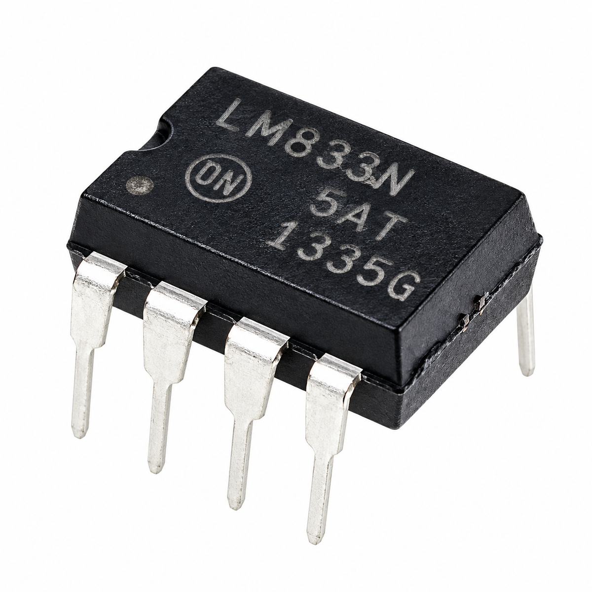 مضخم عملياتي صوتي مزدوج منخفض الضجيج LM833N، هيكل DIP-8