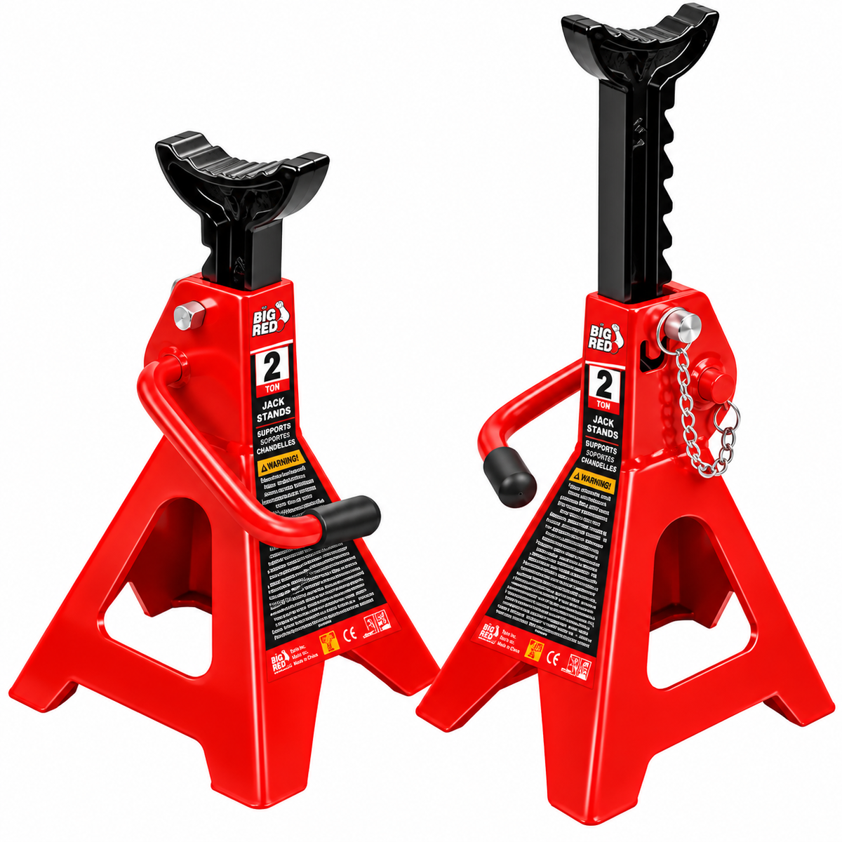 BIG RED Torin T42002A Steel Jack Stands 2 Ton