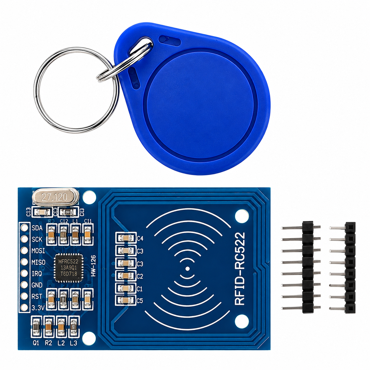 RC522 RFID Reader Module 13.56MHz with IC Card and Key Tag