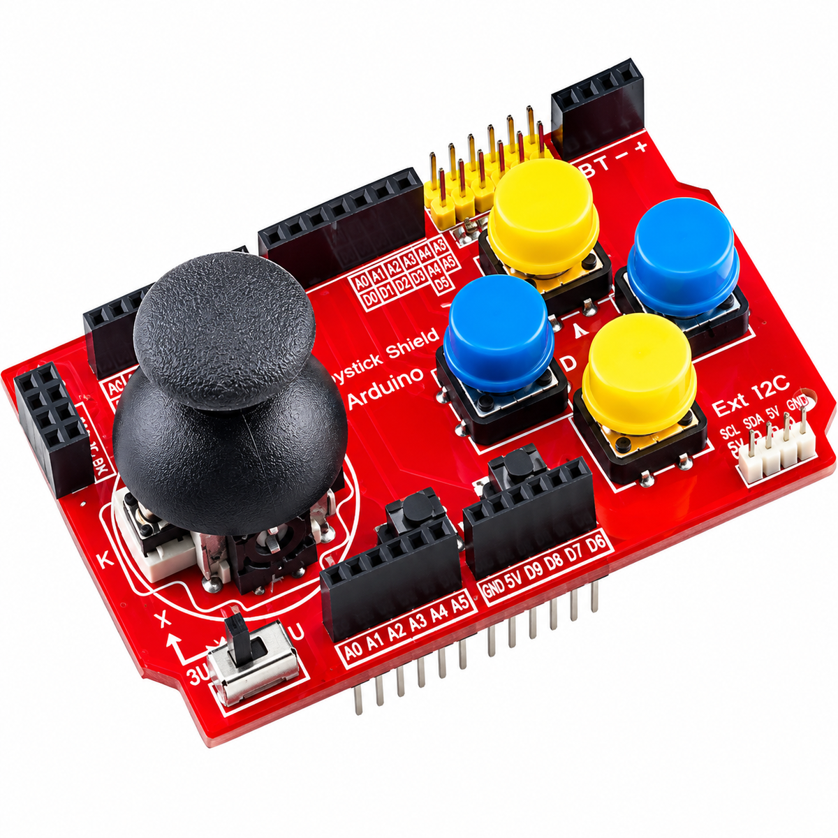 Joystick Shield for Arduino Game Controller Expansion Board