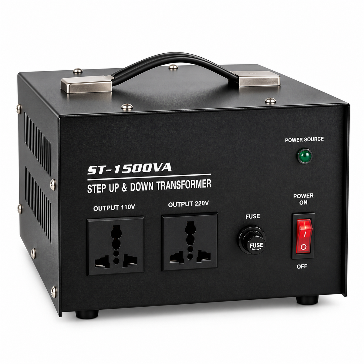 محول رفع وخفض الجهد Philux ST-1500VA - محول طاقة موثوق به 110 فولت/220 فولت