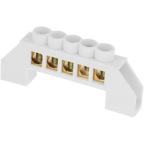 Terminal Block Connectors Electrical Brass Terminal Barrier Strip Block 5 Hole - Alqamarshop