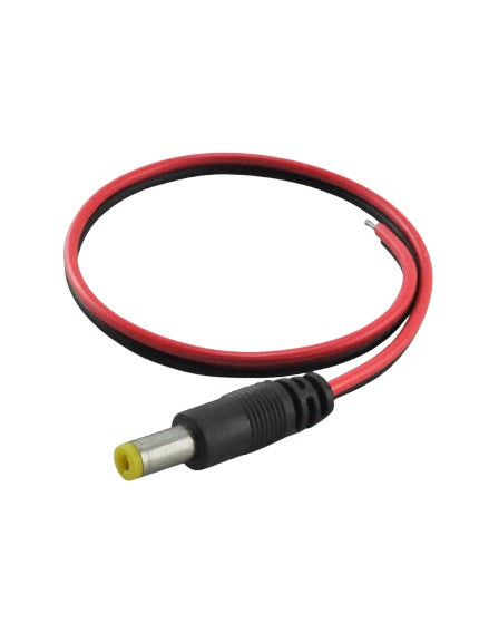 DC male Jack to Open Wire Adapter Cable 0.30 m - Alqamarshop