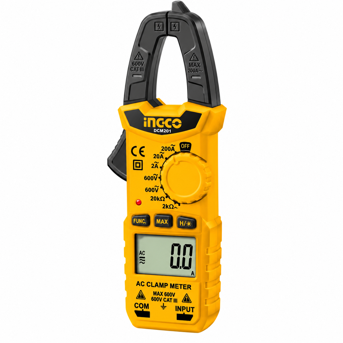 INGCO DCM2001 200A Digital AC Clamp Meter