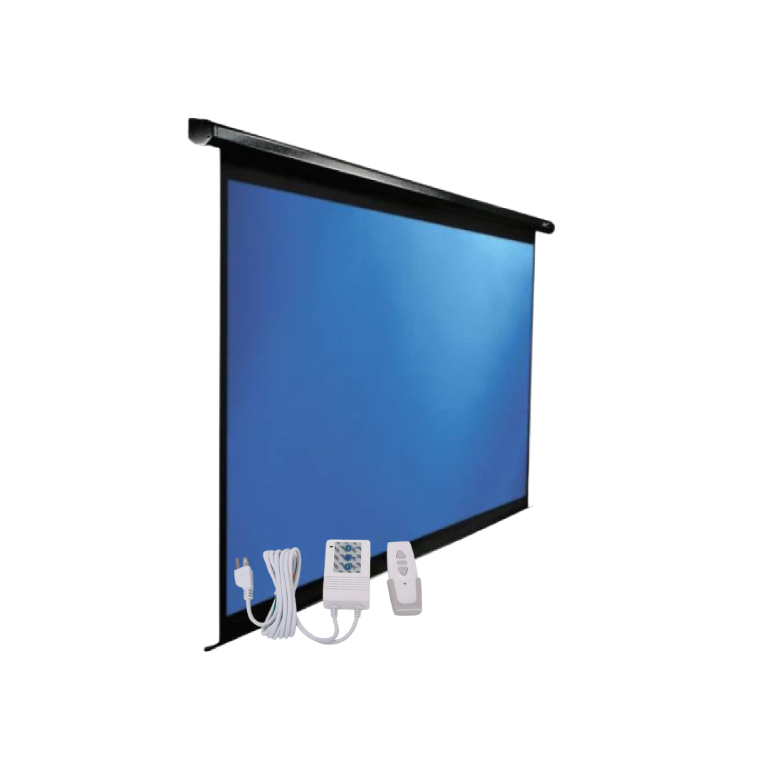 ELECTRIC PROJECTOR SCREEN 200 CM X 200 CM with remote - Alqamarshop
