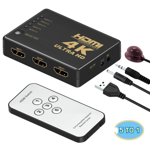 1080P HD 3 In 1 Output HDMI Switch Port 3 4 K 2K Switcher Ultra HD Box Switcher for HDTV DVD Xbox PS3 - Alqamarshop
