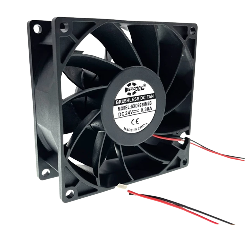 Cooling Fan 92*92*38mm BDB9238H24 24V 0.33A 2 line 2-PIN DC BRUSHLES FAN - Alqamarshop