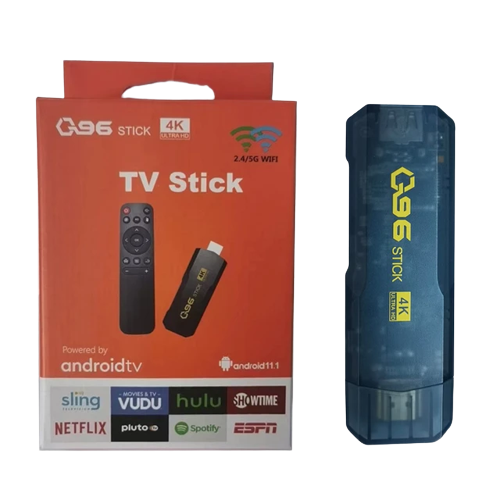 Q96 Tv Stick Global Version Android 10.0 Smart TV Box Core 2G RAM 16G ROM 4K 2.4GHz Wifi Media Player Set Top Box TV Stick - Alqamarshop