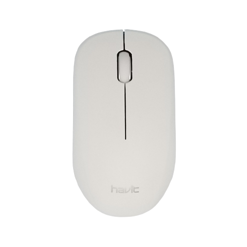 Wireless Optical Mouse (White) - Alqamarshop