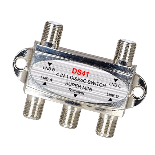 SA GOLD 4X1 Diseqc 2.0 Switch CATV - Alqamarshop