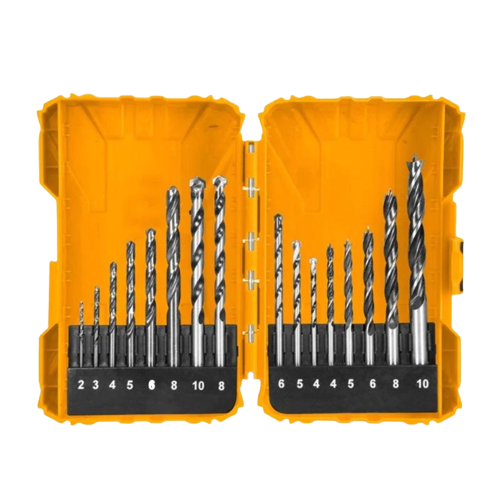 Ingco 16PCS Metal, Concret and wood drill bits set AKDL11601 - Alqamarshop
