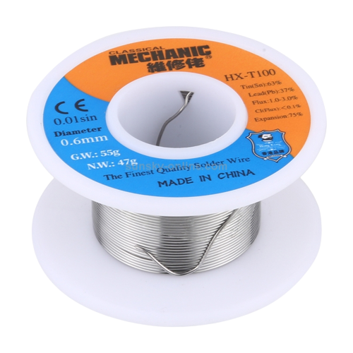 100g 0.8mm 2% Flux Rosin Core 63/37 Tin Lead Solder Soldering Welding Wire Reel - Alqamarshop