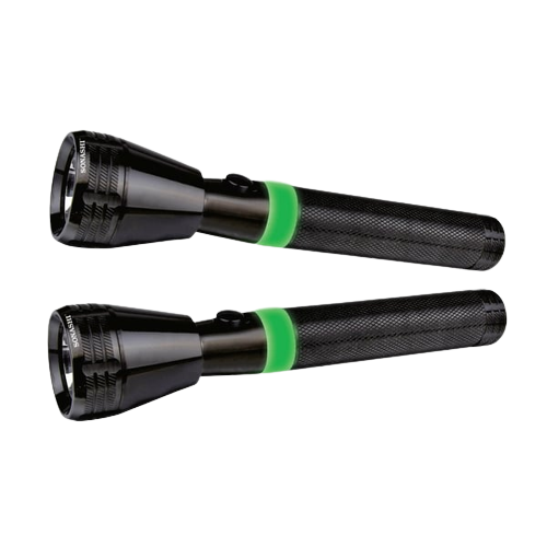 Sonashi 2-Piece Aluminium Rechargeable LED Torch Set Blue 17centimeter SLT-1010 - Alqamarshop