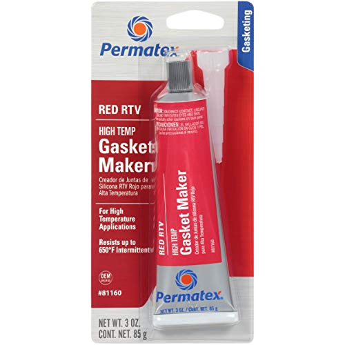 Permatex High Temp Red RTV Silicone Gasket 3oz 81160