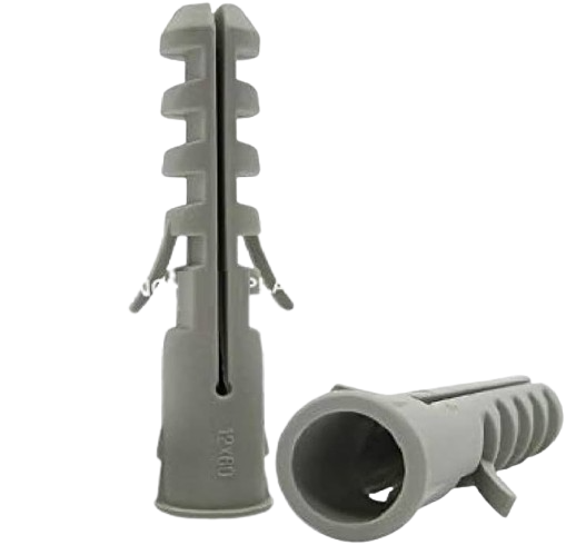 Plastic Drywall Hollow Wall Anchors Expansion Pipe White High Quality Good Elasticity 100pcs 10mm