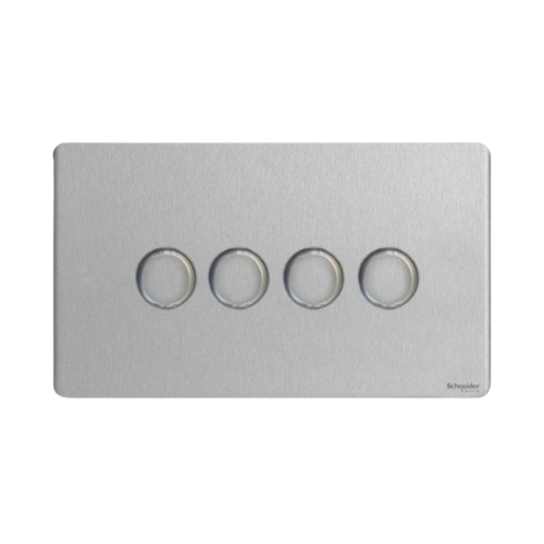 Dimmer Stainless Steel 4 Gang 2 Way 250W - Alqamarshop