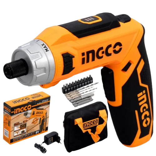Ingco Lithium-Ion Cordless Screwdriver CSDLI0801 - Alqamarshop
