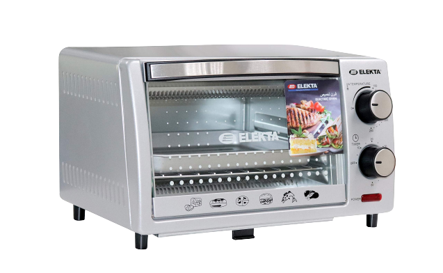 Elekta Toaster Oven Electric Oven, Silver 9 Liter ETO-911(A) - Alqamarshop