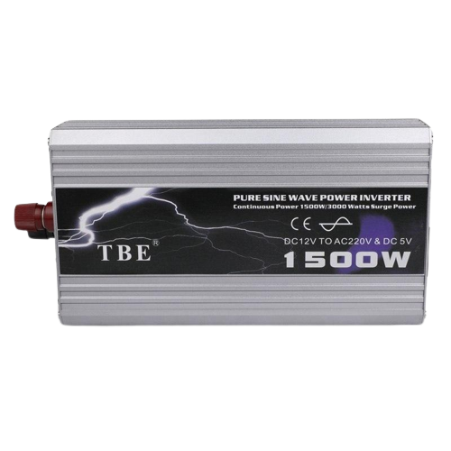 TBE Pure Sine Wave Power Inverter w/ USB Input 1500W 12V T12P1500W - Alqamarshop