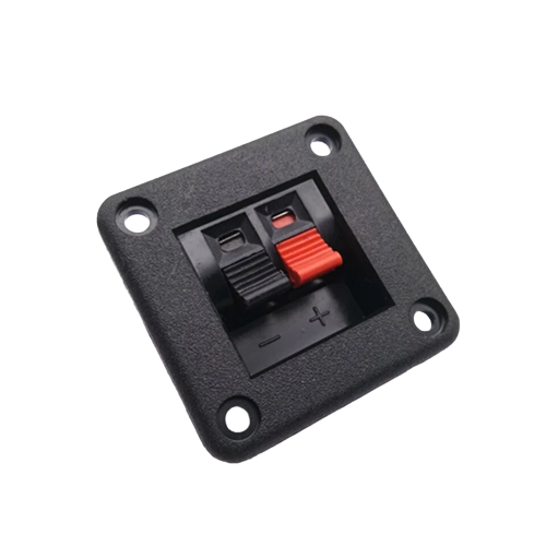 Speaker Amplifier Wire Clip Audio jack Socket WP2-5 2Port terminal box stage terminal clamp speaker square Power WP 2 Pin - Alqamarshop