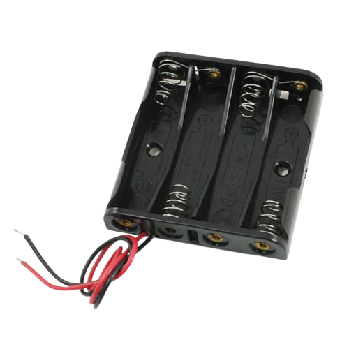Lithium ion Battery Case Holder Container With Wires 4 Cell 18650 - Alqamarshop