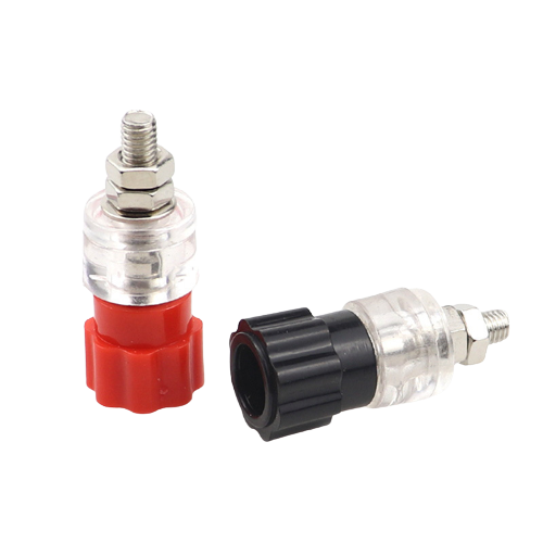 Thread Black Red Audio Speaker binding post terminal block Connector JS-999A 5mm 1pc - Alqamarshop