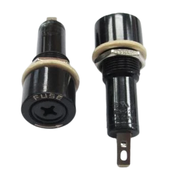 Black Fuse Holder R3-22A 6*30mm 10A 250V - Alqamarshop