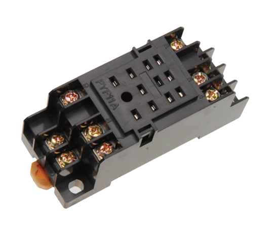 Small flat pin base relay socket 11-pin pyf11a-my3 - Alqamarshop