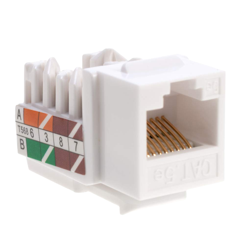 Ethernet Wall Jack Punch Down UTP 45-Degree RJ45 Cat5e CAT6 - Alqamarshop