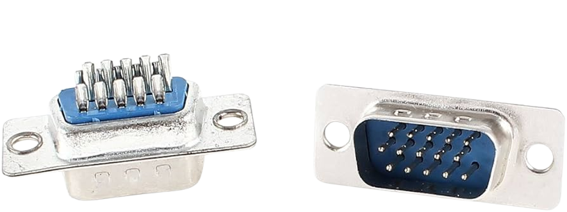 D-sub Connector Female Socket Port Terminal Breakout for Mechanical Equipment CNC Computers DB15 15-pin 3-row - Alqamarshop