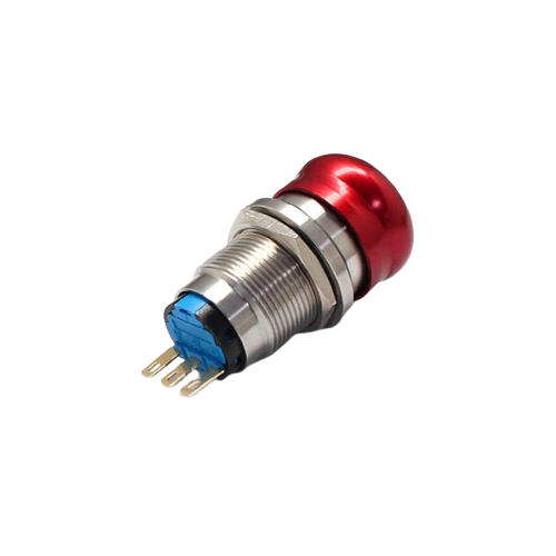 Waterproof Metal Push Button Stop Switch 19MM 3 Pins - Alqamarshop