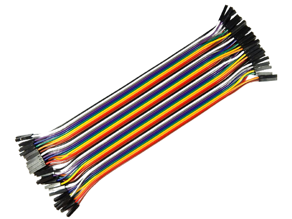 Female to Female jumper connecting wires for Arduino breadboard 30cm - Alqamarshop